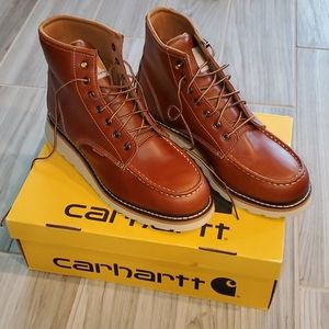 Carhartt 6" Moc Toe Wedge Tan Leather 11M Boot
